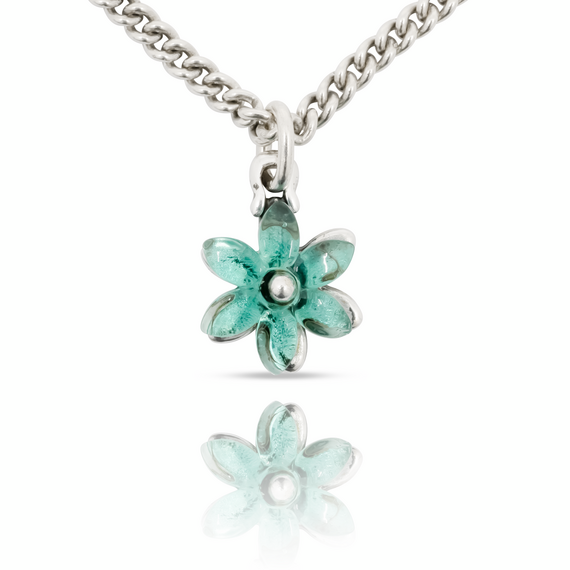 Серебряное колье женское с подвеской Ciclon Flora, изображение 2