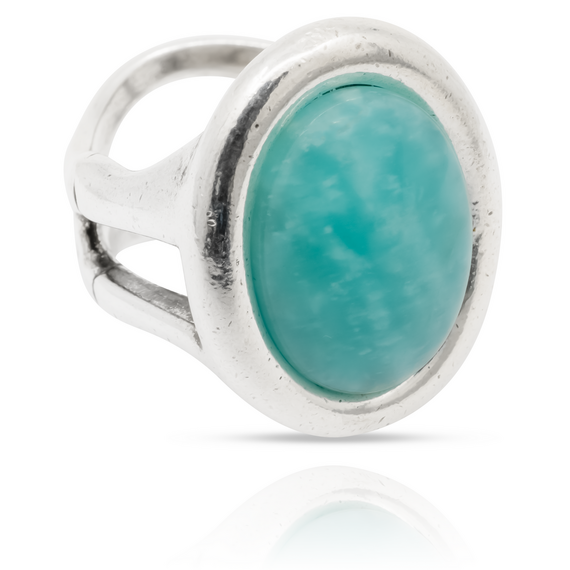 Серебряное кольцо женское с натуральным камнем Ciclon New Ventura