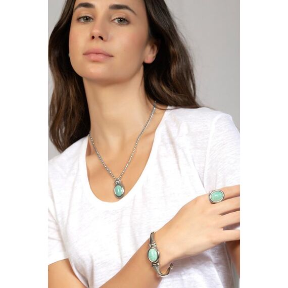 Серебряное кольцо женское с натуральным камнем Ciclon New Ventura, изображение 5