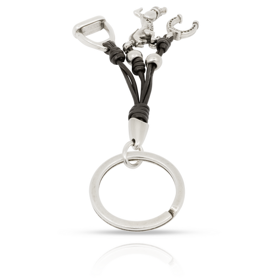 Брелок для ключей кожаный Верховая езда Ciclon Hipica, изображение 3