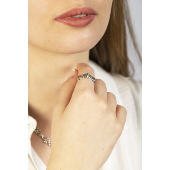 Серебряное кольцо женское Ciclon Flora, Размер (мм): 17,8-18,4, изображение 2