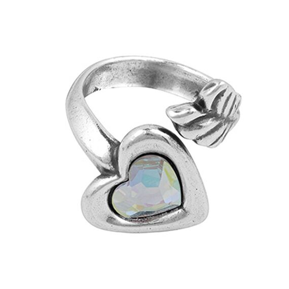 Серебряное кольцо с сердечком Ciclon Corazon