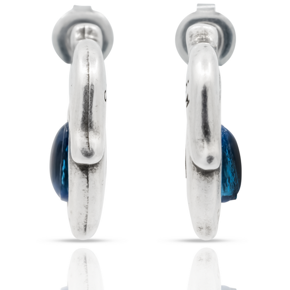 Серебряные серьги с муранским стеклом Ciclon Feeling, изображение 4