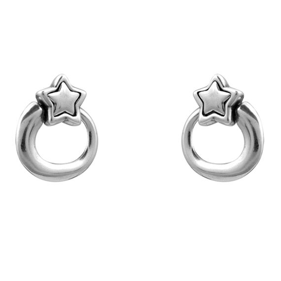 Серебряные серьги женские Ciclon Estella