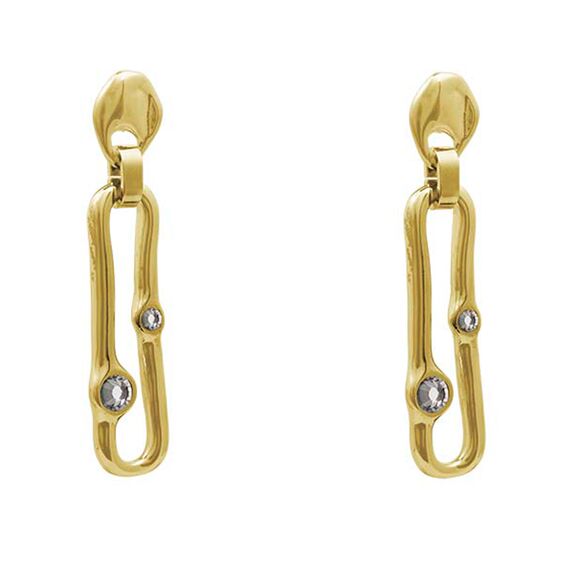 Золотые серьги женские с муранским стеклом Ciclon Azami Oro