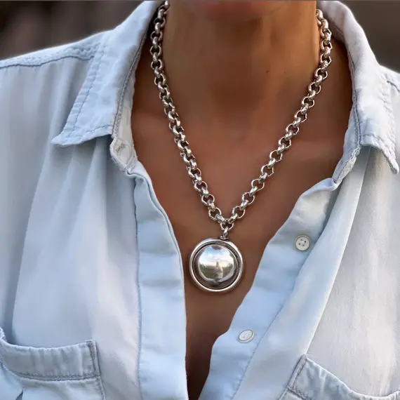 Серебряное колье с кулоном Ciclon Vera, изображение 3