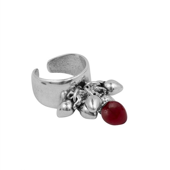 Серебряное кольцо женское с камнем Ciclon Felling, изображение 5