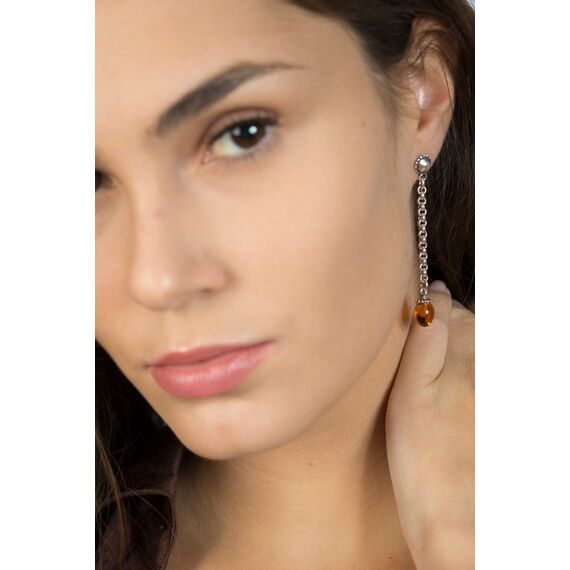 Серебряные серьги с муранским стеклом Ciclon Zaira, изображение 2