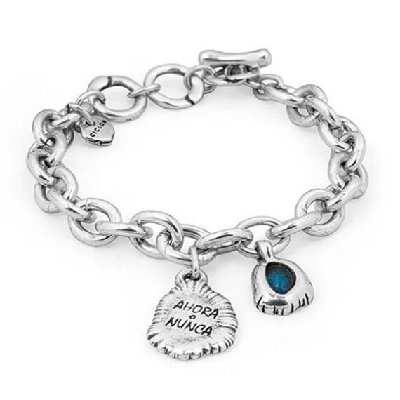 Серебряный браслет с подвесками Сейчас или никогда Ciclon Ahora