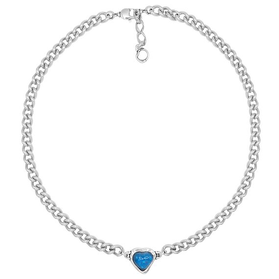 Серебряное колье с сердечком Ciclon Idilio