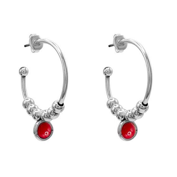 Серебряные серьги с муранским стеклом Ciclon Esencia