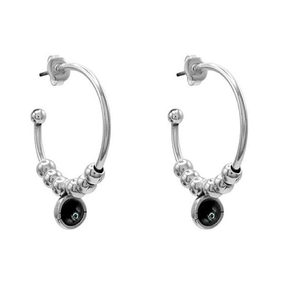 Серебряные серьги с муранским стеклом Ciclon Esencia