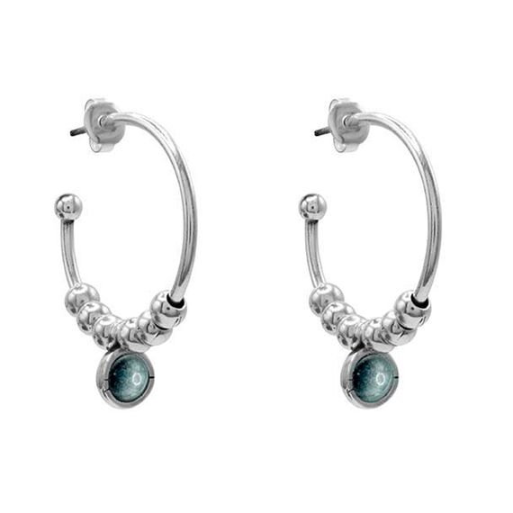 Серебряные серьги с муранским стеклом Ciclon Esencia