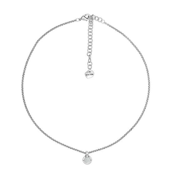 Серебряное колье с муранским стеклом Ciclon Unique