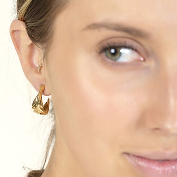 Золотые серьги женские Ciclon Salvaje, изображение 3