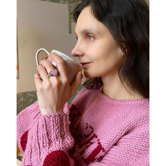 Серебряное кольцо женское с сердечком Ciclon Pasion, Размер (мм): 17,8, изображение 2