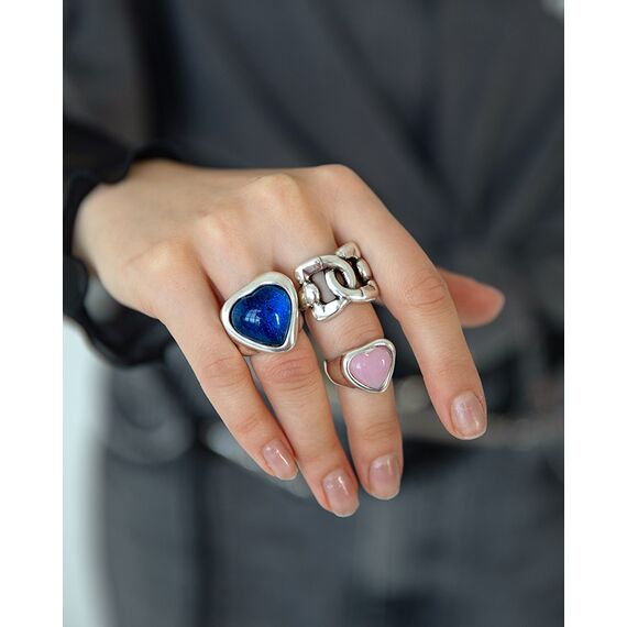 Серебряное кольцо женское с сердечком Ciclon Pasion, Размер (мм): 17,8, изображение 3