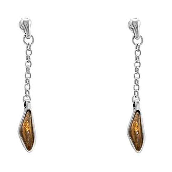 Серебряные серьги Ciclon Laguna Negr