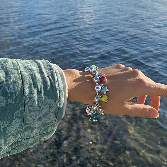 Серебряный браслет с муранским стеклом Ciclon Boreal, изображение 4