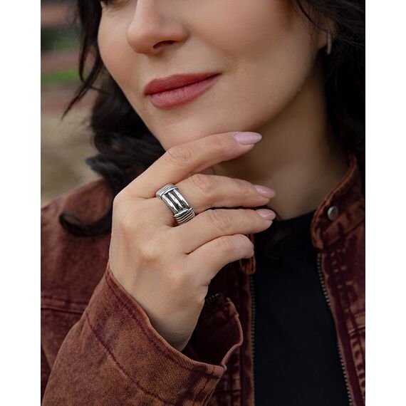 Cеребряное кольцо Ciclon Redondo, Размер (мм): 21, изображение 2