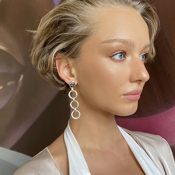 Серебряные серьги женские Ciclon Hera, изображение 2