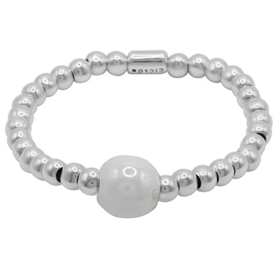 Серебряный браслет с муранским стеклом Ciclon Luna, Размер (мм): 155