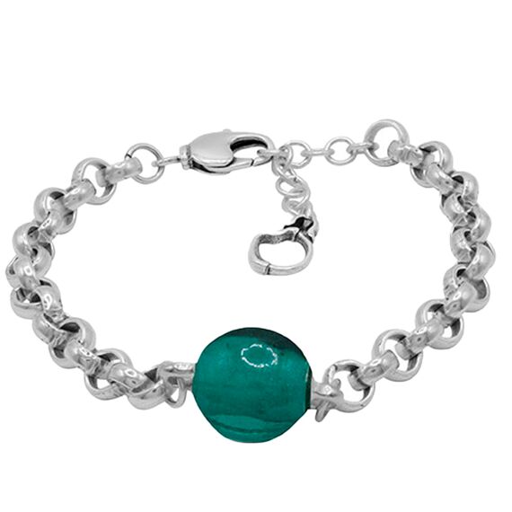 Серебряный браслет с муранским стеклом Ciclon Calixto