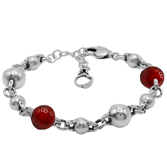 Серебряный браслет с муранским стеклом Ciclon Biela