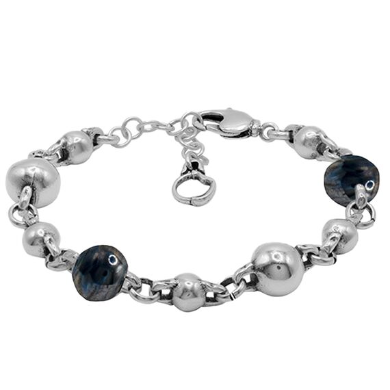 Серебряный браслет с муранским стеклом Ciclon Biela