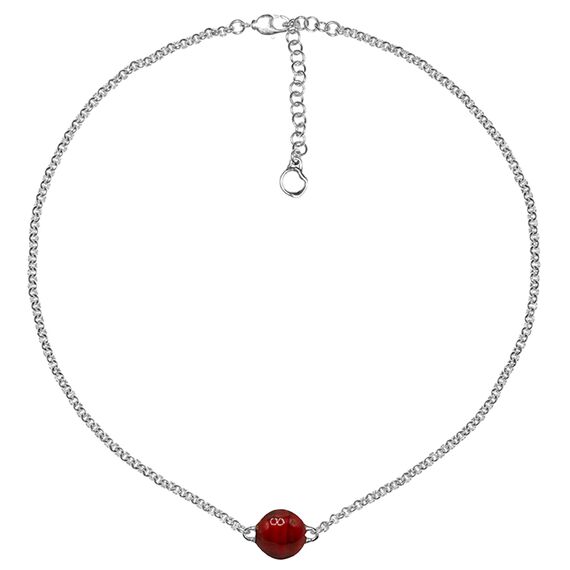 Серебряное колье с муранским стеклом Ciclon Calixto, Размер (мм): 400-470