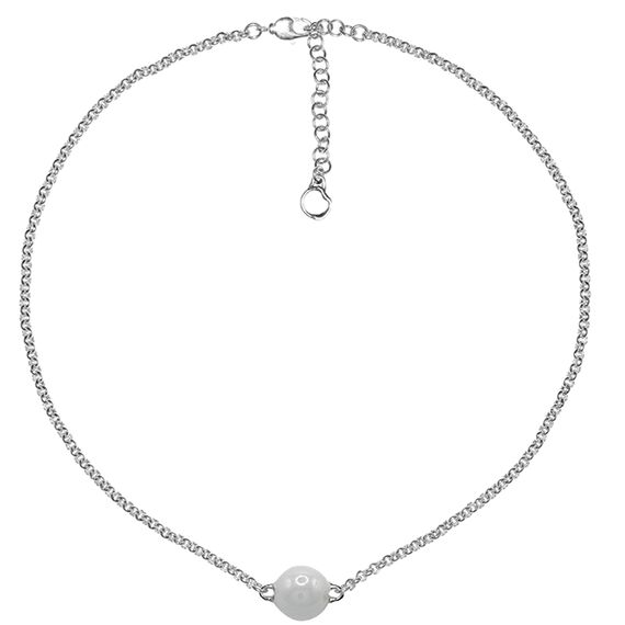 Серебряное колье с муранским стеклом Ciclon Calixto