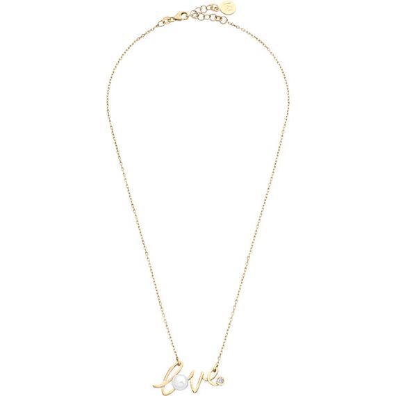 Золотое колье женское Majorica Love