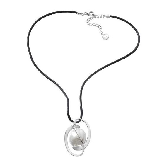 Серебряное колье с органическим жемчугом Majorica Embrace