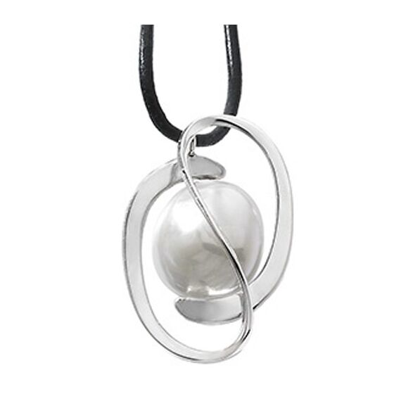 Серебряное колье с органическим жемчугом Majorica Embrace, изображение 2