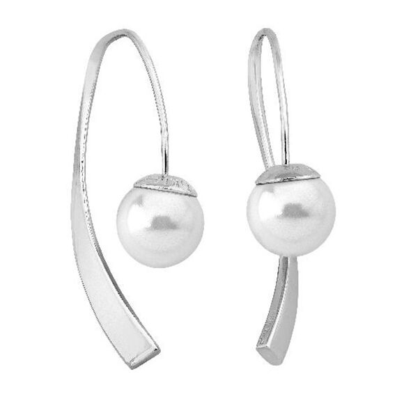 Серебряные серьги с жемчугом Majorica Solfeo