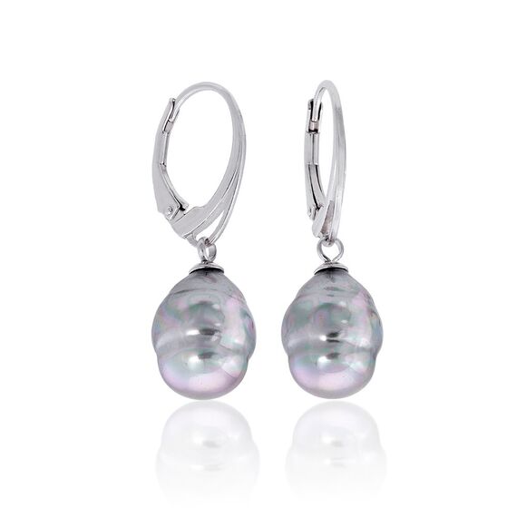 Серебряные серьги с органическим жемчугом Majorica Lyra