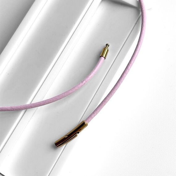 Кожаное колье женское Majorica Rosario, изображение 2