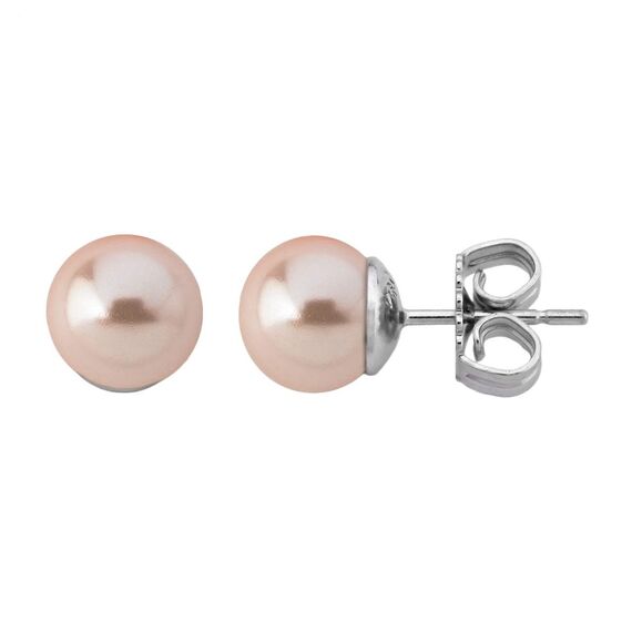 Серебряные серьги с органическим жемчугом Majorica Classic