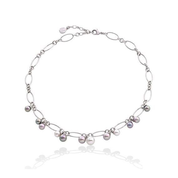 Колье с подвесками из жемчуга Majorica Modern Metals