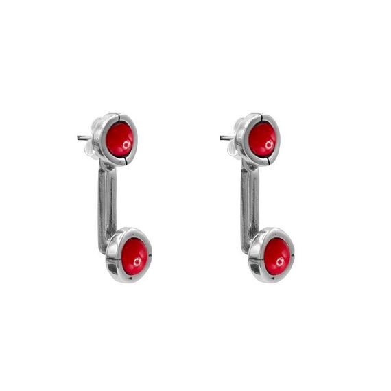 Серебряные серьги с муранским стеклом Ciclon Divino
