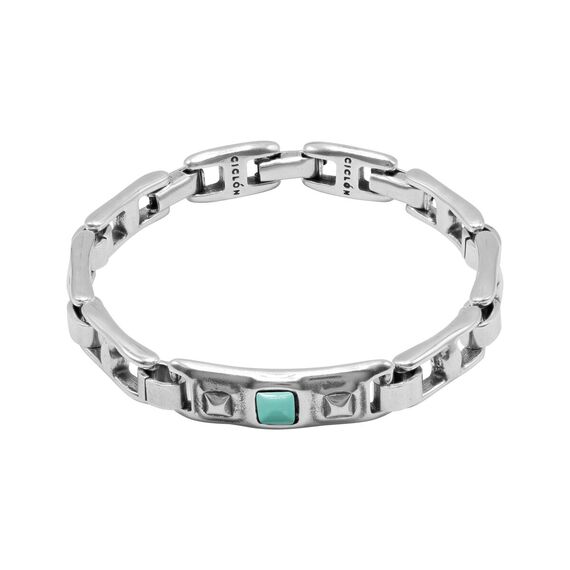 Серебряный браслет женский с муранским стеклом Ciclon Mini Metal, Размер (мм): 175-180