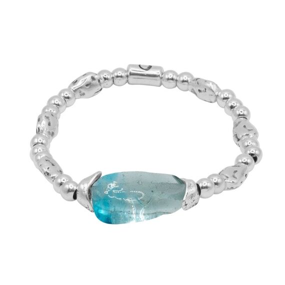 Серебряный браслет с муранским стеклом Ciclon Liquid