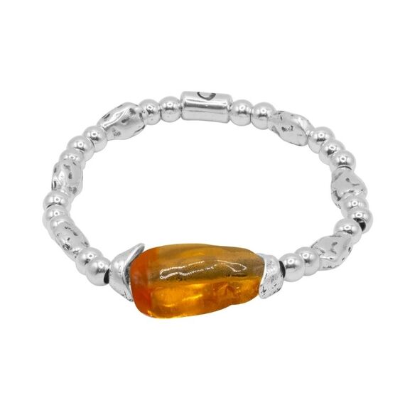 Серебряный браслет с муранским стеклом Ciclon Liquid