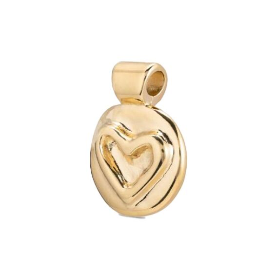 Золотая подвеска женская Сердце UNOde50 Heart, изображение 2