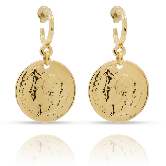 Золотые длинные серьги Ciclon Gold, изображение 3