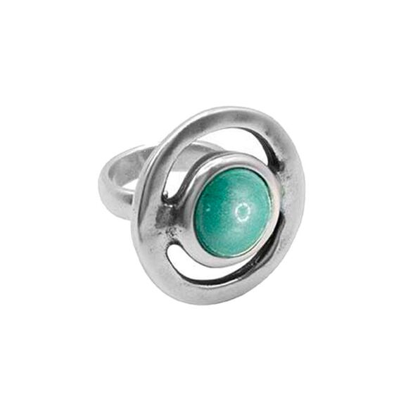 Серебряное кольцо женское с муранским стеклом Ciclon Estilo, Размер (мм): 17,8-18,4