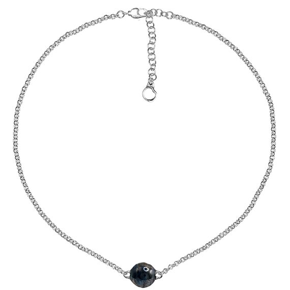 Серебряное колье с муранским стеклом Ciclon Calixto