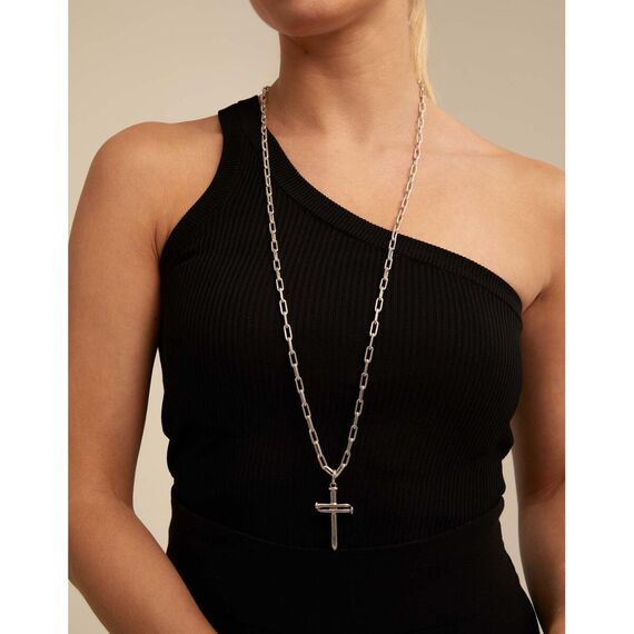 Серебряная подвеска Крест большой UNOde50 Big Cross, изображение 3