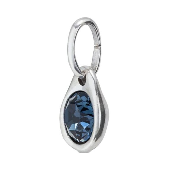 Серебряная подвеска с кристаллом Сваровски Кристалл UNOde50 Blue charm, изображение 2