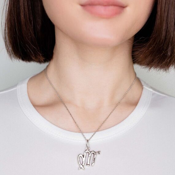 Серебряная подвеска знак зодиака Дева UNOde50 Virgo, изображение 3